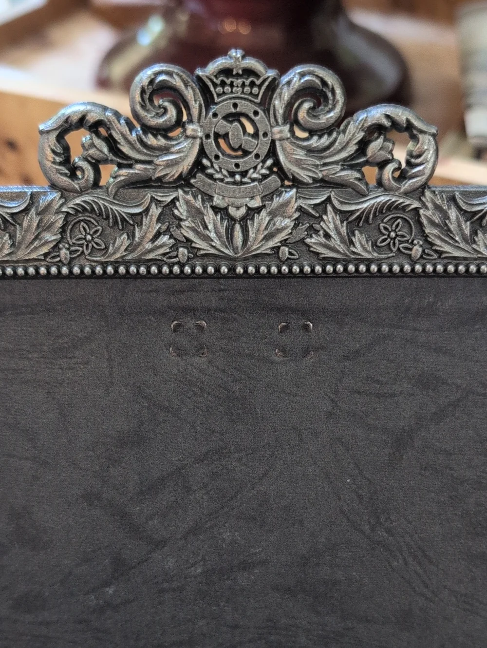 Ornate Silver Metal Decorative Photo Frame Classic Accent 6.5